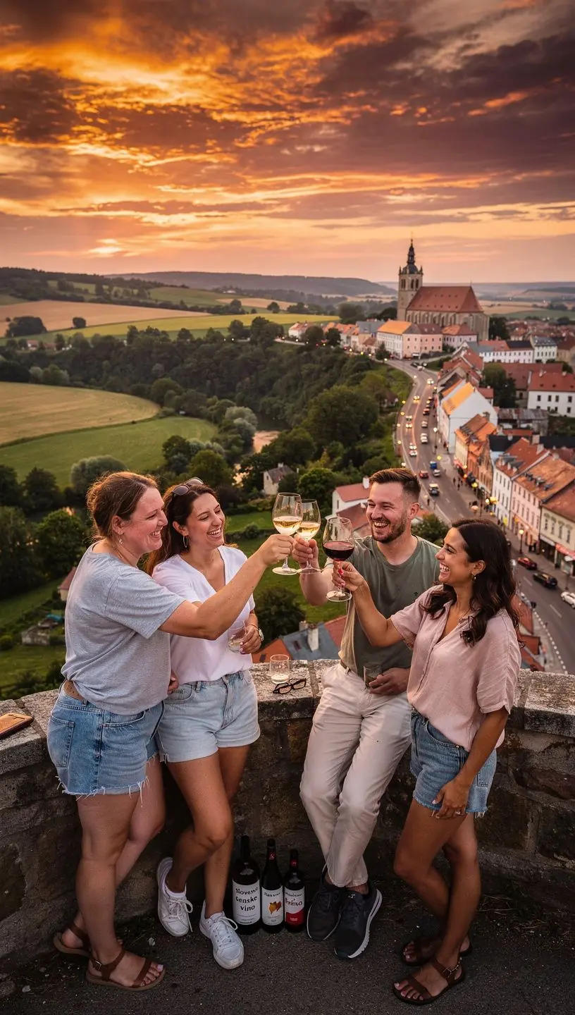 Mapa s vyznačenými panoramatickými trasami a turistickými zaujímavosťami v slovenských regiónoch.